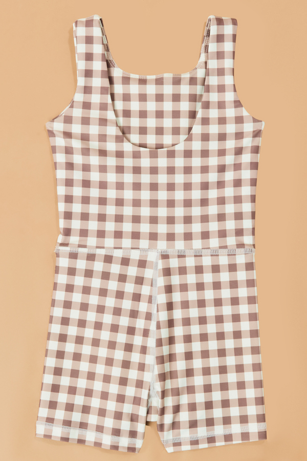 Lena Gingham Unitard Detail 3 - Altar'd State