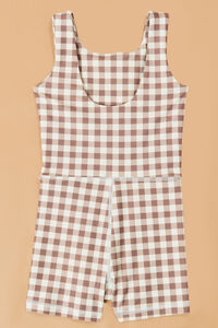 Lena Gingham Unitard Detail 3 - Altar'd State