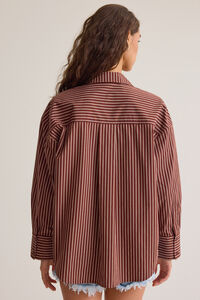 Brandi Striped Button Down Top Detail 5 - Altar'd State