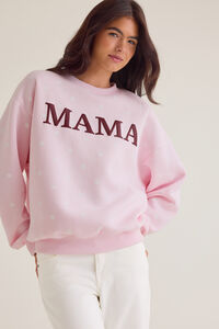 Penelope Polka Dot Mama Sweatshirt Detail 4 - Altar'd State