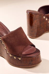 Dalle Suede Wedges by Schutz Detail 2 - Altar'd State