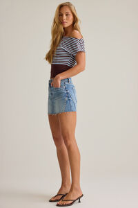 Selah Stripe Asymmetrical Top Detail 3 - Altar'd State