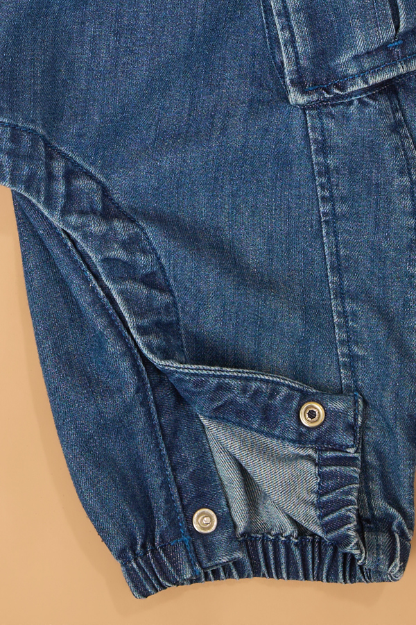 Scout Denim Cargo Overalls Detail 4 - Altar'd State