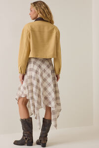 Sarah Suede Collar Trucker Jacket Detail 5 - Altar'd State