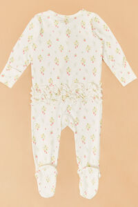Sadie Strawberries Ruffle Footie Detail 4 - Altar'd State
