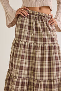 Dorthea Plaid Maxi Skirt Detail 2 - Altar'd State