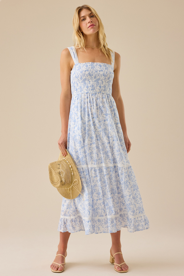 Kennedy Floral Maxi Dress Detail 2 - Altar'd State