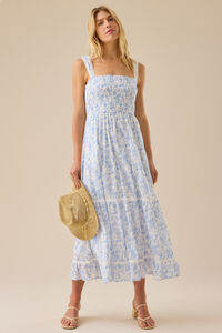 Kennedy Floral Maxi Dress Detail 2 - Altar'd State