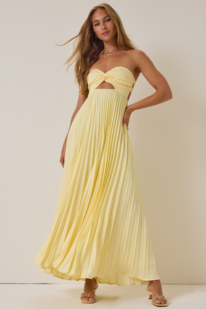 Nellie Satin Maxi Dress - Altar'd State
