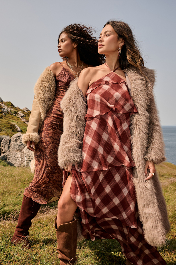 Avaline Faux Fur Coat - Altar'd State