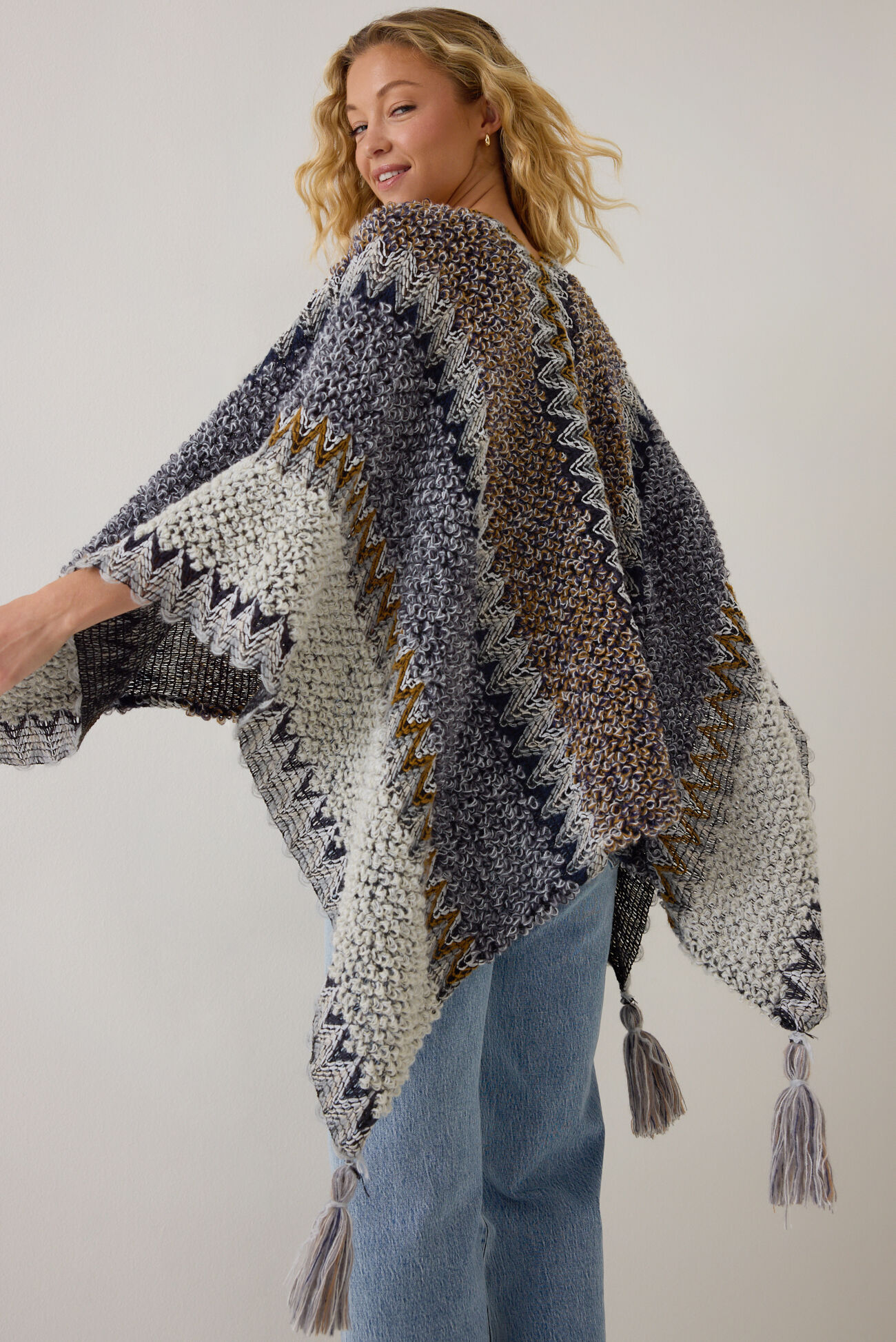 Auburn Knit Poncho