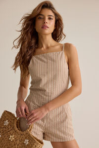 Tessa Stripe Romper - Altar'd State