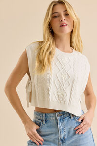 Marleen Side Tie Sweater Vest Detail 4 - Altar'd State