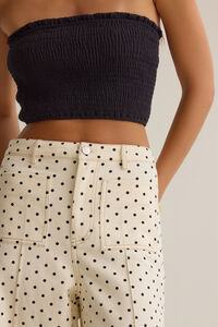 Ellie Crop Dot Pant Detail 2 - Altar'd State
