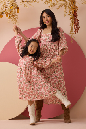Zainy Floral Midi Mama Dress - Altar'd State - 