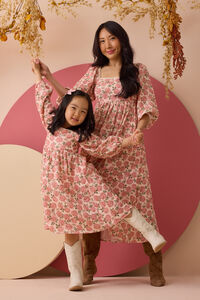 Zainy Floral Midi Mama Dress - Altar'd State