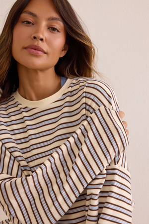 Plush Stripe Crew - Altar'd State - 