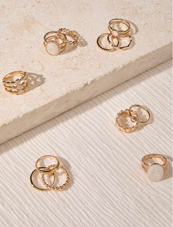 Textured Muse Ring Set Detail 2 - Altar'd State
