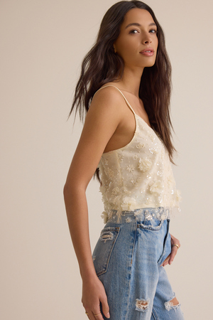 Briony Sequin Tank Top - Altar'd State - 