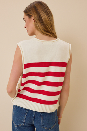 Charlotte Striped Vest - Altar'd State - 