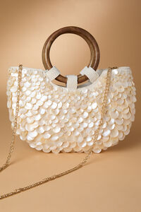 Haven Shell Covered Purse Detail 4 - Altar'd State
