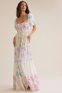 Harlie Floral Maxi Dress Detail 4 - Altar'd State