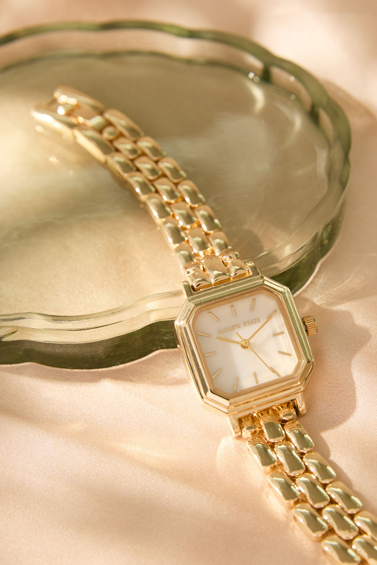 Angled Square Link Watch