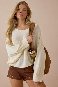 Marlo Dolman Sleeve Pullover Sweater - Altar'd State