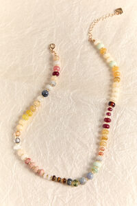 Sunset Beaded Statement Necklace - Altar'd State