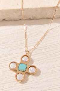Seaside Grace Cross Necklace Detail 3 - Altar'd State