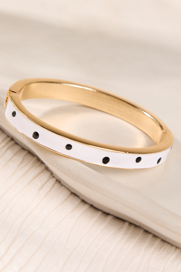 Polka Dot Luxe Gold Bangle - Altar'd State