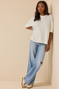 Hayden Oversized Stripe Tee - Altar'd State
