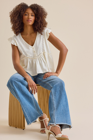 Zaya Boho Henley Top - Altar'd State - 