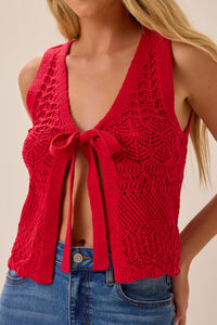 Tyra Crochet Vest Detail 2 - Altar'd State