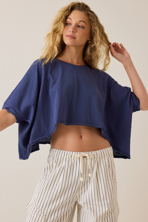 McKenna Oversized Boxy Crop Tee - Altar'd State - 