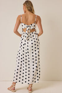 Emmalie Polka Dot Maxi Dress Detail 4 - Altar'd State