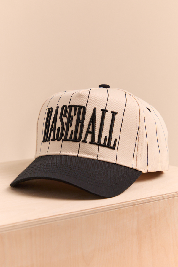 Baseball Striped Trucker Hat - Altar'd State