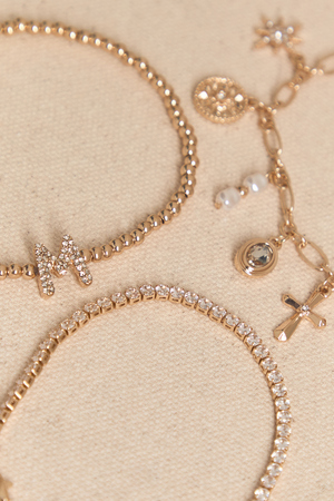 M Charm Bracelet Set - Altar'd State - 