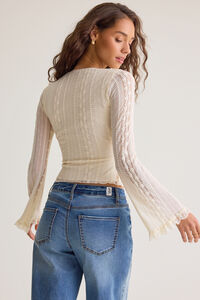 Arabelle Lace Wrap Top Detail 7 - Altar'd State