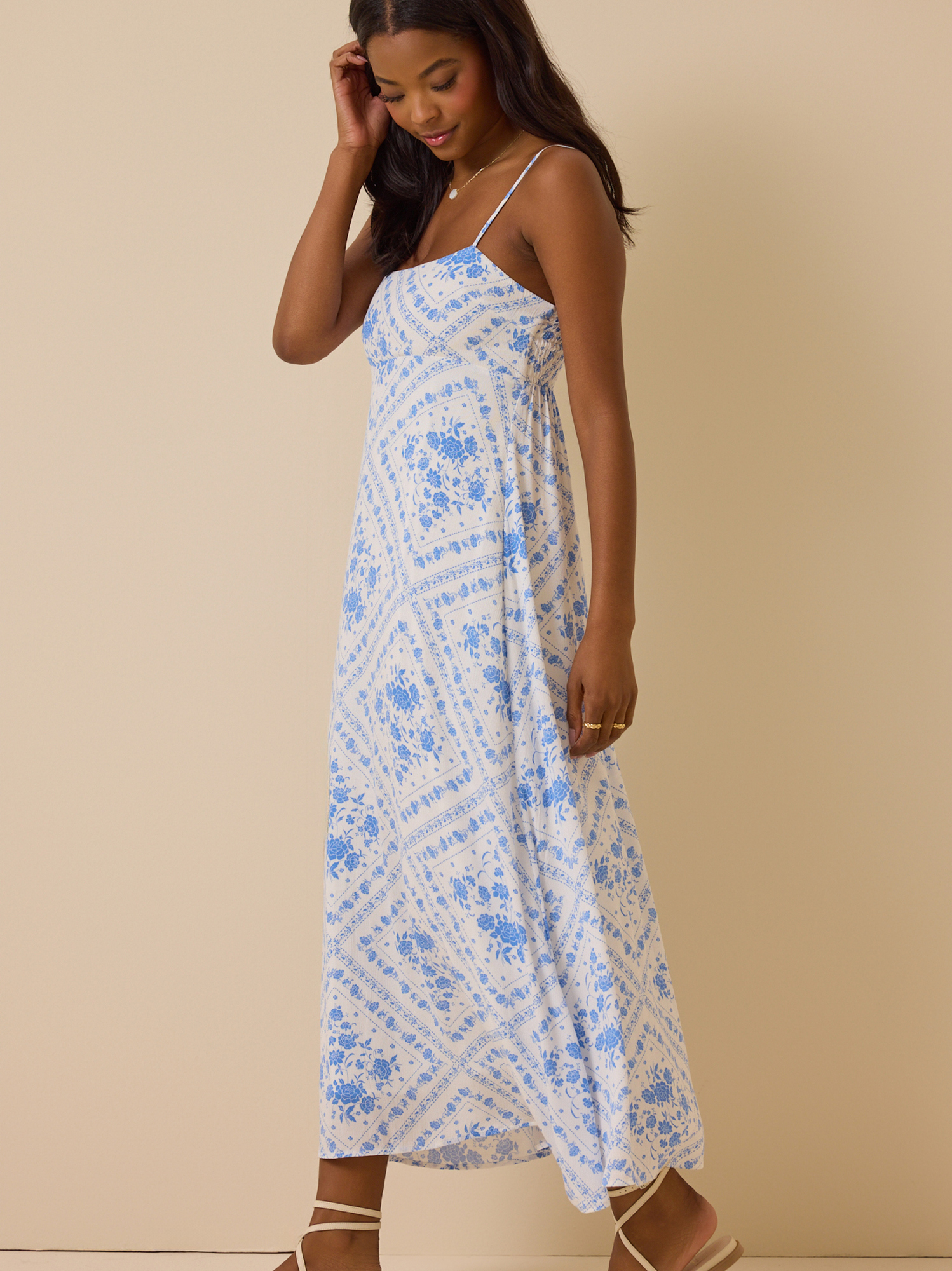 altar'd state blue and white floral dress Everyone's latest obsession: the Aderny Floral Mini Dress  Shop BOGO  50% off all dresses while you still can! 