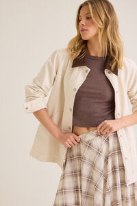 Jacee Canvas Button Down Barn Jacket - Altar'd State
