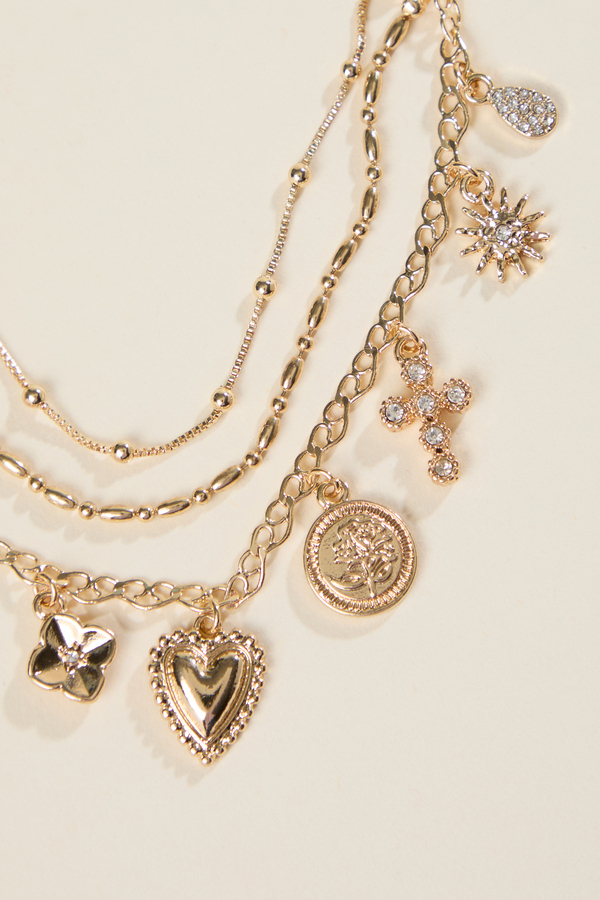 Bubble Charm Dangle Bracelet Set Detail 2 - Altar'd State