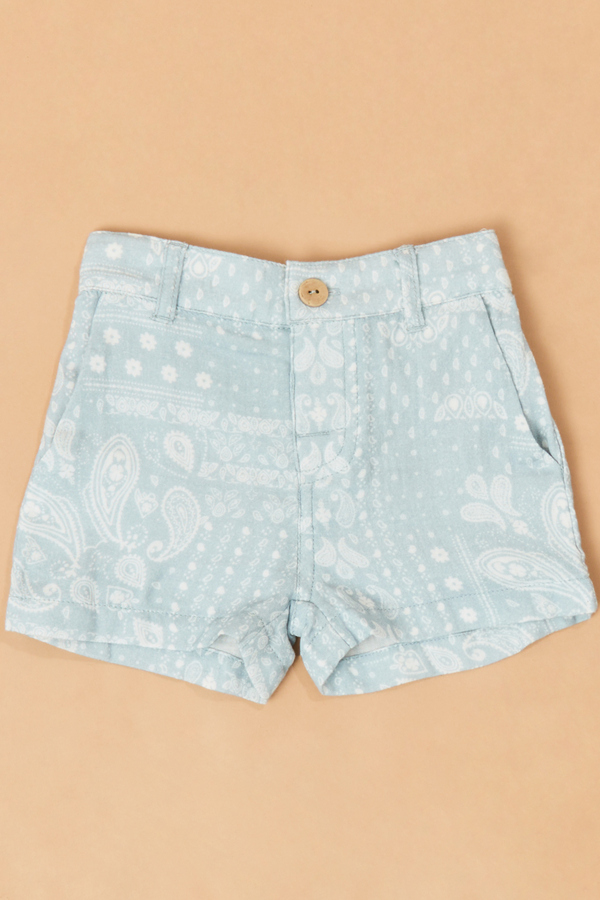 Emery Patchwork Shorts Detail 2 - Altar'd State