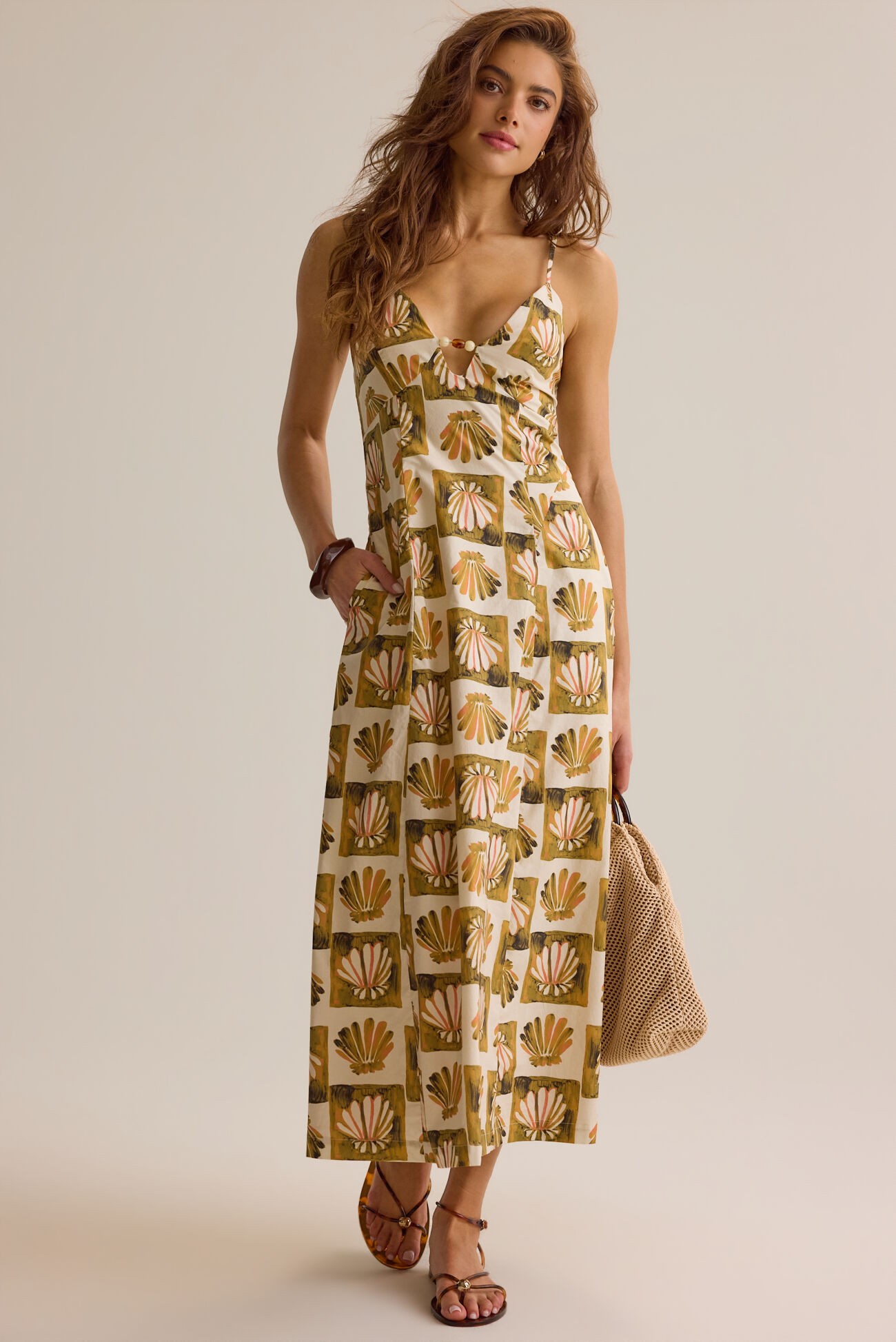 Hayley Shell Maxi Dress
