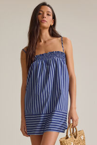 Kira Striped Mini Dress Detail 2 - Altar'd State