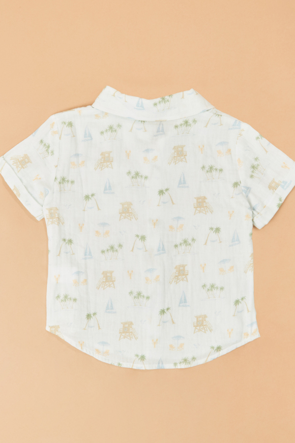 Vacay Beach Icon Button Up Detail 4 - Altar'd State