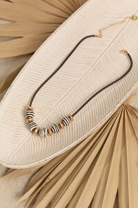 Brynn Striped Bead Necklace Detail 2 - Altar'd State