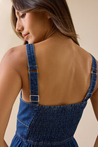 Quinlan Denim Midi Dress Detail 7 - Altar'd State