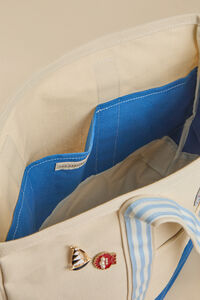 Lobster Canvas Tote Bag Detail 5 - Altar'd State