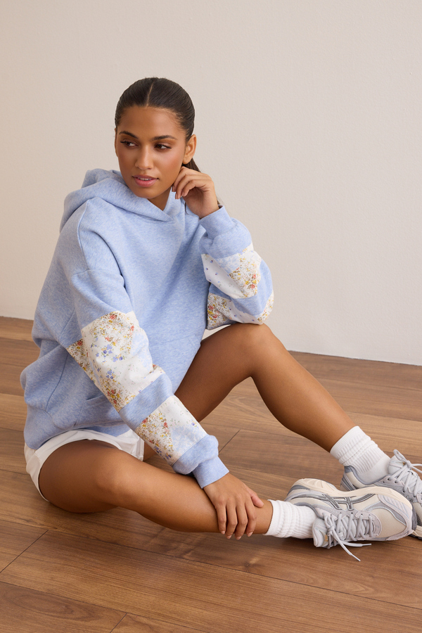 Champ Patchwork Hoodie Detail 4 - Altar'd State